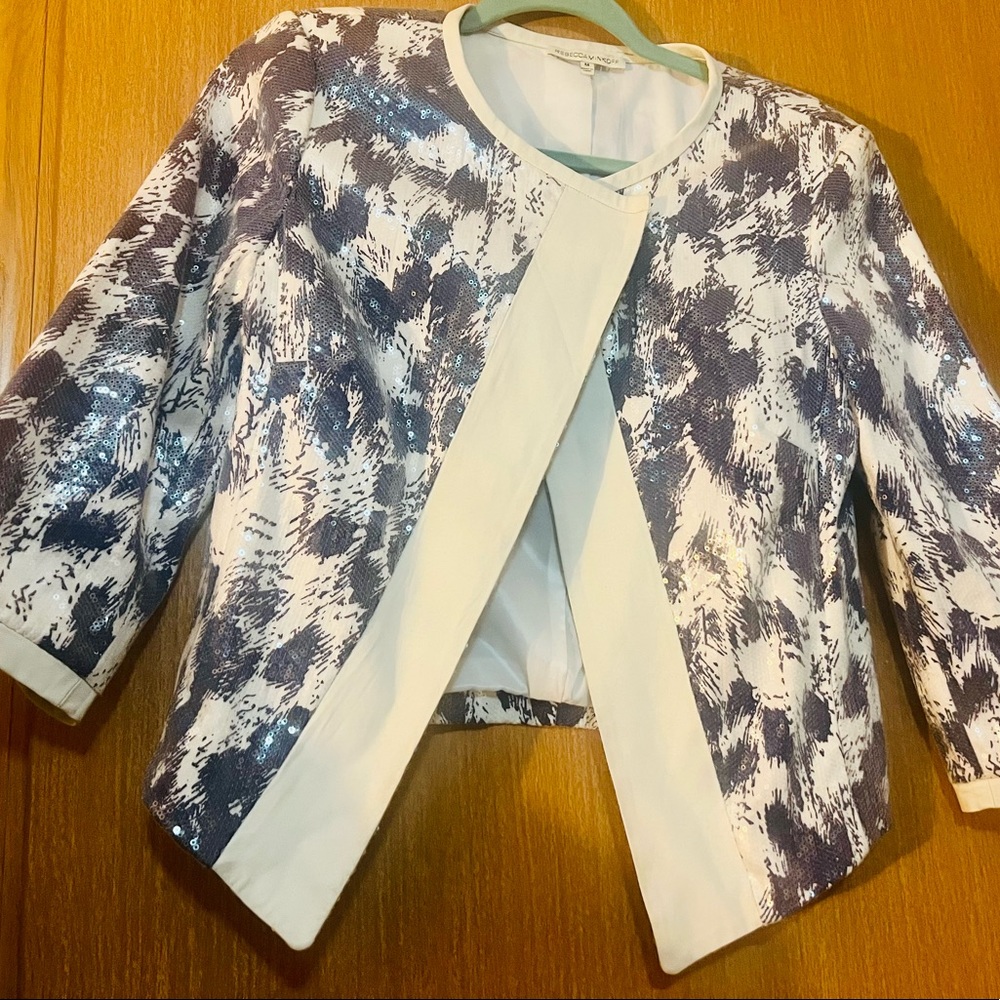 Rebecca Minkoff Ella Sequined Cropped Jacket M - Holiday/Party/Special Event